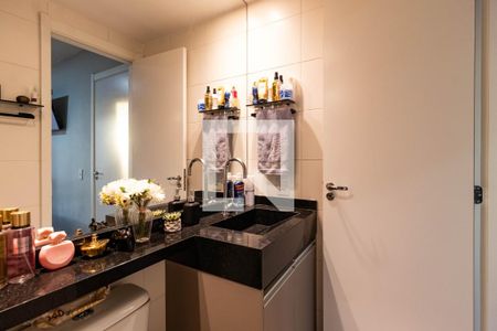 Banheiro da Suíte de apartamento à venda com 1 quarto, 26m² em Barra Funda, São Paulo