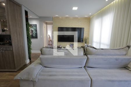 Sala de apartamento à venda com 2 quartos, 79m² em Campestre, Santo André