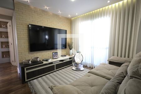 Sala de apartamento à venda com 2 quartos, 79m² em Campestre, Santo André