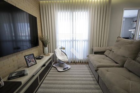 Sala de apartamento à venda com 2 quartos, 79m² em Campestre, Santo André