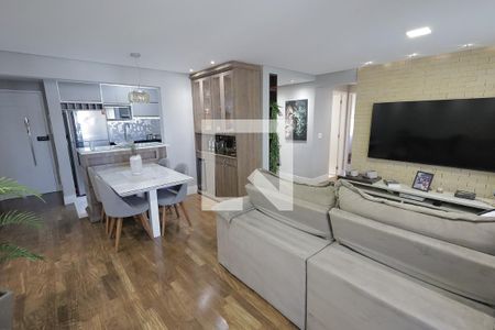 Sala de apartamento à venda com 2 quartos, 79m² em Campestre, Santo André