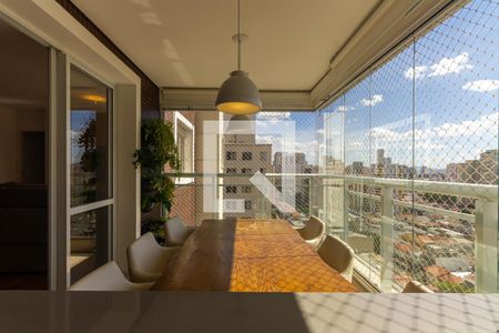 Varanda da Sala de apartamento à venda com 3 quartos, 148m² em Vila Gomes Cardim, São Paulo