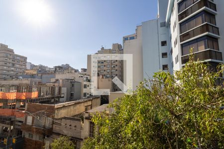Vista da Sala de apartamento à venda com 1 quarto, 40m² em Centro Histórico, Porto Alegre