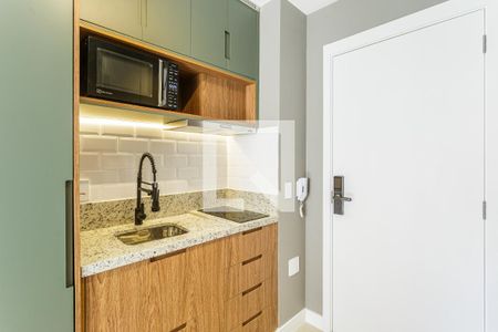 Sala/Cozinha de apartamento para alugar com 1 quarto, 25m² em Vila Nova Conceição, São Paulo