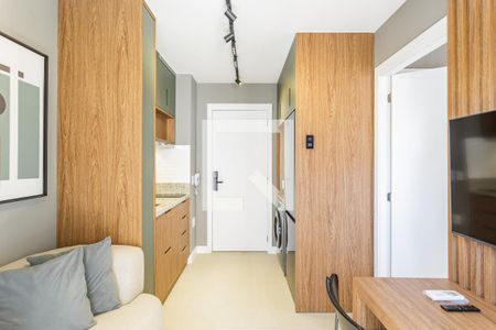 Sala/Cozinha de apartamento para alugar com 1 quarto, 25m² em Vila Nova Conceição, São Paulo