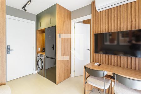 Sala/Cozinha de apartamento para alugar com 1 quarto, 25m² em Vila Nova Conceição, São Paulo