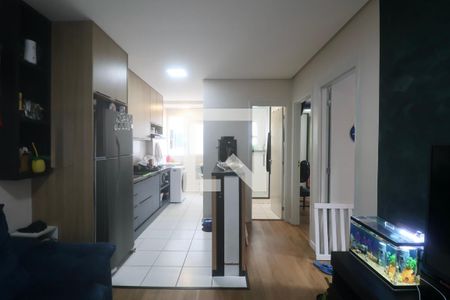 Sala de apartamento para alugar com 2 quartos, 45m² em Parque Enseada, Guarujá
