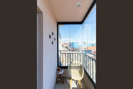 Varanda da Sala de casa de condomínio à venda com 1 quarto, 44m² em Vila Paulo Silas, São Paulo