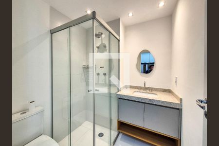 Banheiro de apartamento para alugar com 1 quarto, 30m² em Higienópolis, São Paulo