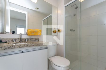 Banheiro Social de kitnet/studio à venda com 1 quarto, 46m² em Várzea da Barra Funda, São Paulo