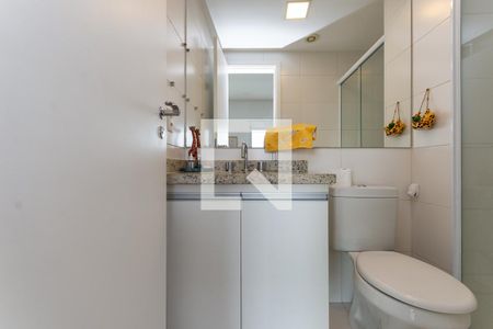 Banheiro Social de kitnet/studio à venda com 1 quarto, 46m² em Várzea da Barra Funda, São Paulo