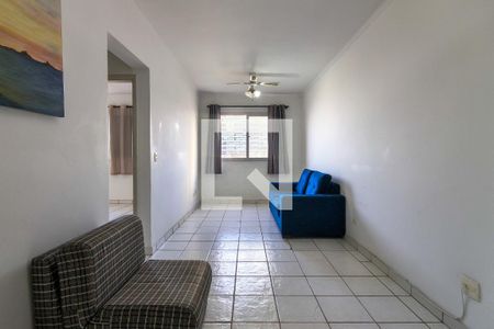 Sala de apartamento para alugar com 1 quarto, 60m² em Canto do Forte, Praia Grande