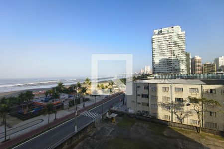 Vista da sala de apartamento para alugar com 1 quarto, 60m² em Canto do Forte, Praia Grande