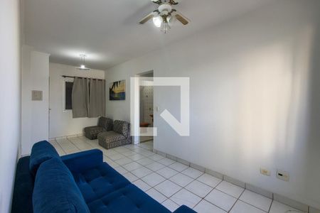 Sala de apartamento para alugar com 1 quarto, 60m² em Canto do Forte, Praia Grande