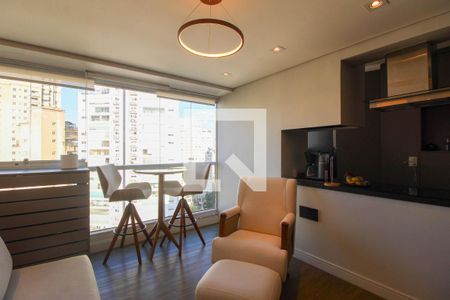 Sala de apartamento à venda com 2 quartos, 77m² em Jardim Fonte do Morumbi, São Paulo