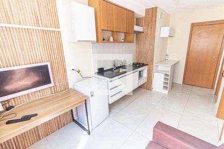 Sala/Cozinha de apartamento para alugar com 1 quarto, 33m² em Belenzinho, São Paulo