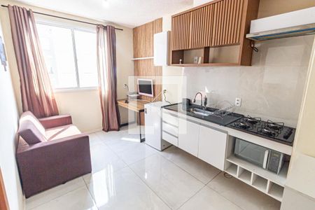 Sala/Cozinha de apartamento para alugar com 1 quarto, 33m² em Belenzinho, São Paulo