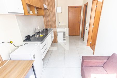 Sala/Cozinha de apartamento para alugar com 1 quarto, 33m² em Belenzinho, São Paulo