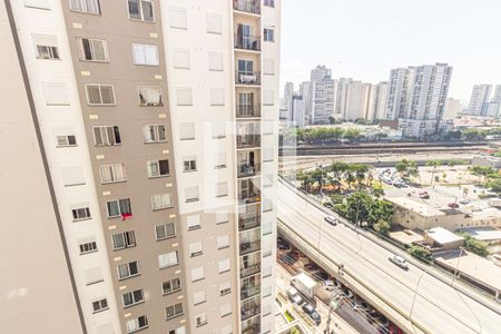 Sala/Cozinha - Vista de apartamento para alugar com 1 quarto, 33m² em Belenzinho, São Paulo