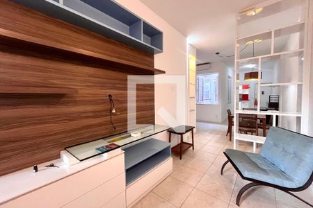 Sala  de apartamento para alugar com 1 quarto, 70m² em Leblon, Rio de Janeiro