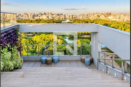 Área externa de kitnet/studio à venda com 1 quarto, 27m² em Farroupilha, Porto Alegre