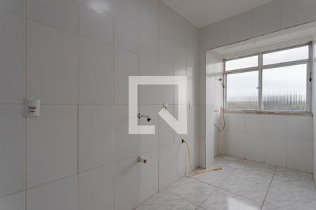 Cozinha e Área de Serviço de kitnet/studio para alugar com 1 quarto, 31m² em Jardim Lindóia, Porto Alegre