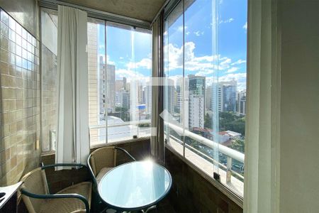 Varanda da Sala de apartamento à venda com 3 quartos, 96m² em Carmo, Belo Horizonte