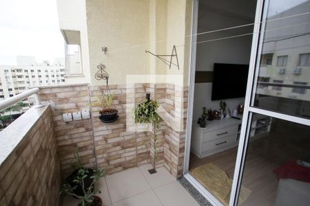 Varanda da Sala de apartamento à venda com 3 quartos, 74m² em Taquara, Rio de Janeiro