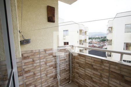 Varanda da Sala de apartamento à venda com 3 quartos, 74m² em Taquara, Rio de Janeiro