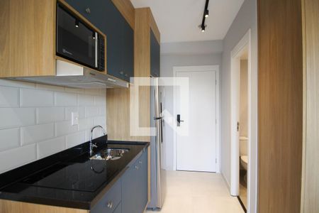 Cozinha de kitnet/studio para alugar com 1 quarto, 24m² em Vila Olímpia, São Paulo
