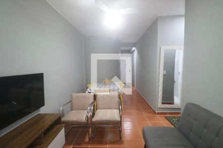 Sala de apartamento para alugar com 2 quartos, 65m² em Jardim Praiano, Guarujá