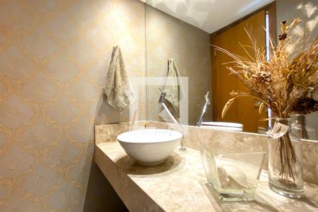 Lavabo da Sala de apartamento à venda com 4 quartos, 167m² em Santo Antônio, Belo Horizonte