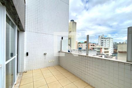Varanda da Sala de apartamento à venda com 4 quartos, 167m² em Santo Antônio, Belo Horizonte