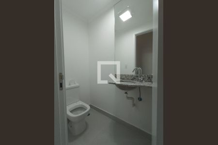 Banheiro da suíte  de apartamento para alugar com 1 quarto, 51m² em Parque das Nações, Santo André