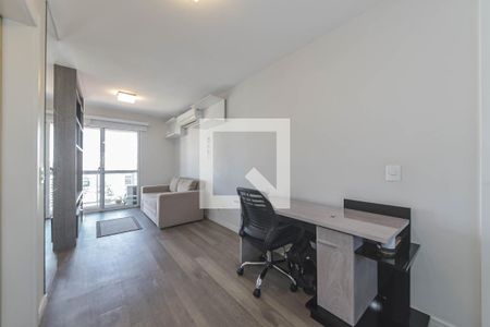 Sala de apartamento à venda com 1 quarto, 51m² em Brooklin, São Paulo