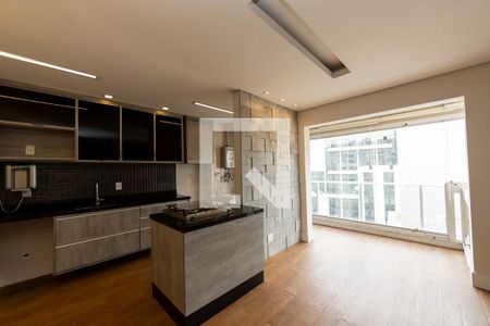 Sala_Cozinha de apartamento para alugar com 1 quarto, 65m² em Bethaville I, Barueri