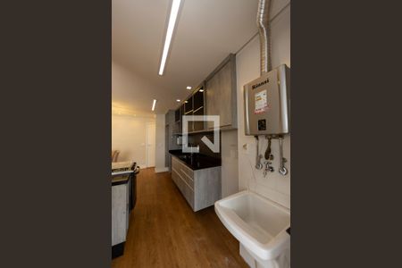 Sala_Cozinha de apartamento para alugar com 1 quarto, 65m² em Bethaville I, Barueri