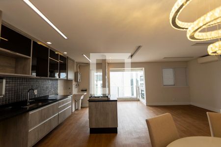 Sala_Cozinha de apartamento para alugar com 1 quarto, 65m² em Bethaville I, Barueri