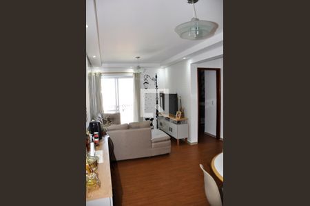 Detalhe - Sala e Sala de Jantar com Varanda de apartamento à venda com 3 quartos, 86m² em Vila Mangalot, São Paulo