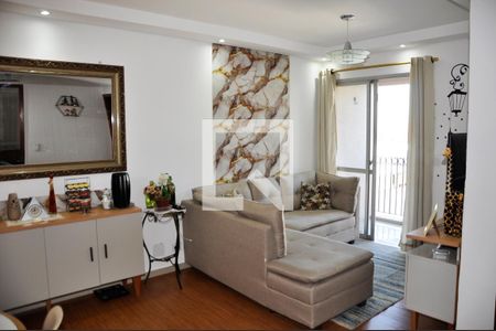 Detalhe - Sala e Sala de Jantar com Varanda de apartamento à venda com 3 quartos, 86m² em Vila Mangalot, São Paulo