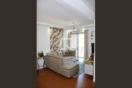 Detalhe - Sala e Sala de Jantar com Varanda de apartamento à venda com 3 quartos, 86m² em Vila Mangalot, São Paulo