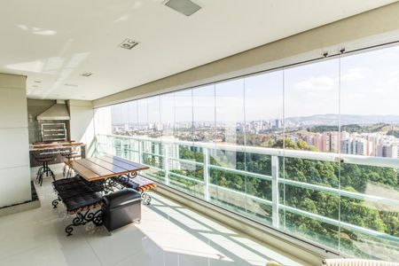 Varanda gourmet de apartamento à venda com 3 quartos, 202m² em Alphaville Empresarial, Santana de Parnaíba