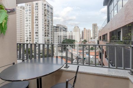 Varanda de kitnet/studio à venda com 1 quarto, 24m² em Vila Cordeiro, São Paulo