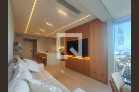 Sala de apartamento para alugar com 1 quarto, 84m² em Barra da Tijuca, Rio de Janeiro