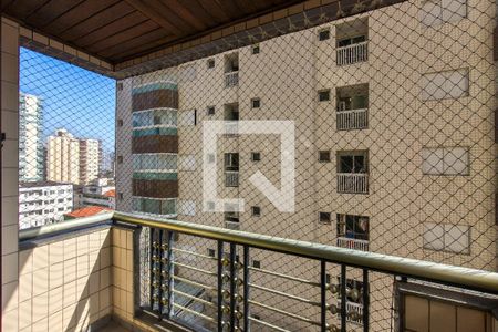 Sacada  de apartamento para alugar com 1 quarto, 48m² em Guilhermina, Praia Grande