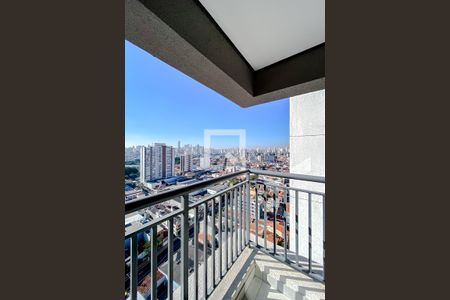Varanda da Sala de apartamento à venda com 1 quarto, 29m² em Quarta Parada, São Paulo