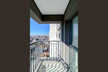 Varanda da Sala de apartamento à venda com 1 quarto, 29m² em Quarta Parada, São Paulo
