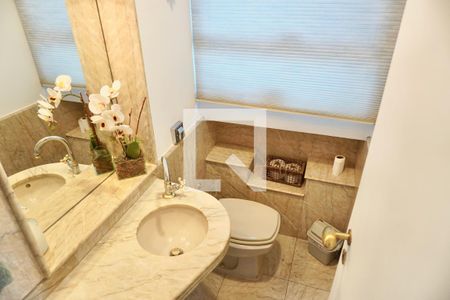 Lavabo da sala  de apartamento à venda com 3 quartos, 120m² em Serra, Belo Horizonte