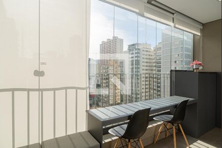 Varanda do Quarto de kitnet/studio à venda com 1 quarto, 31m² em Jardins, São Paulo