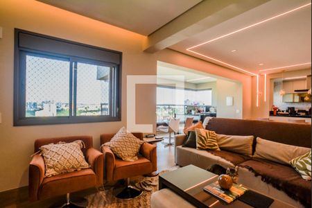 Sala de apartamento para alugar com 3 quartos, 128m² em Vila Gilda, Santo André